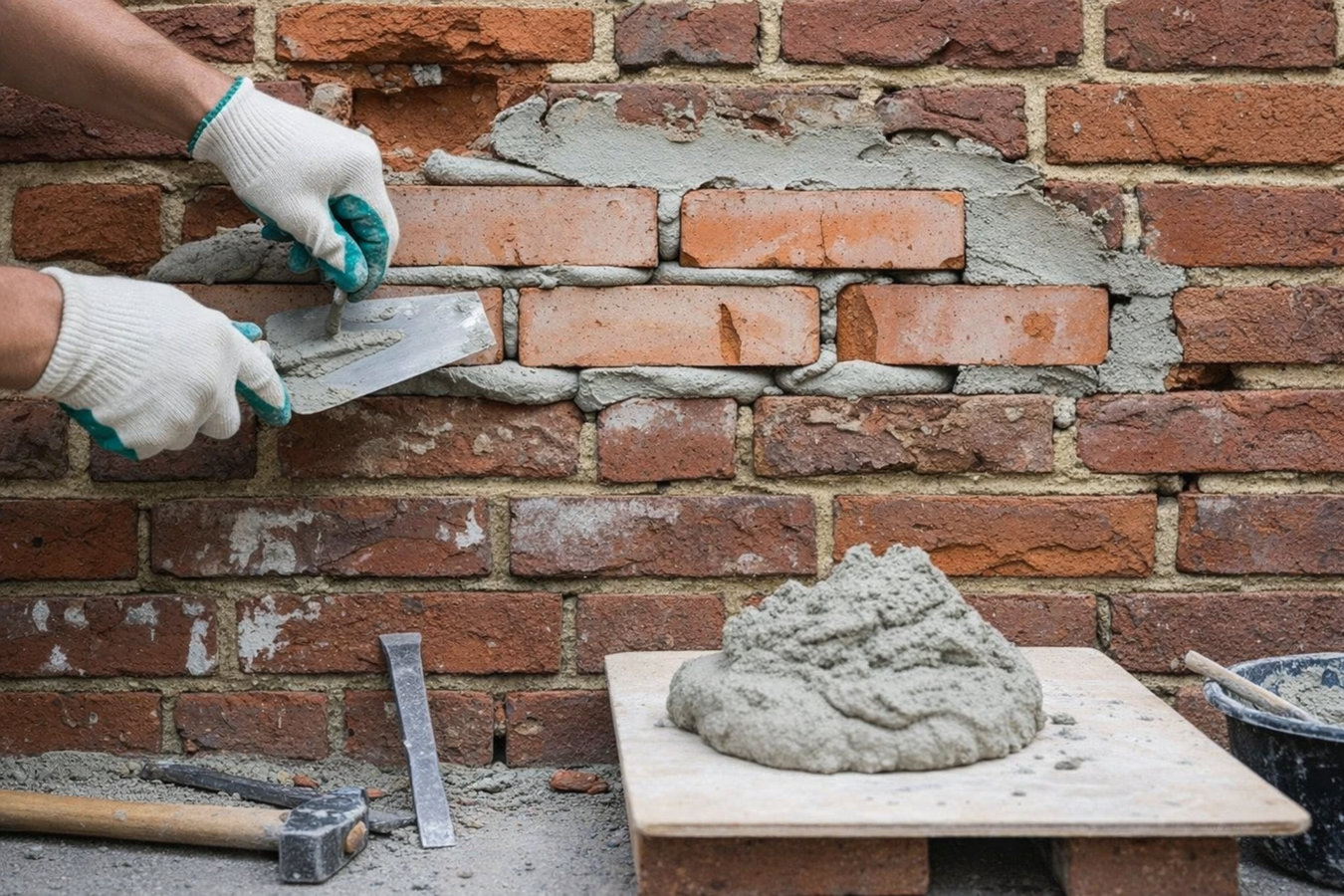 Brick repair in Clovis, CA