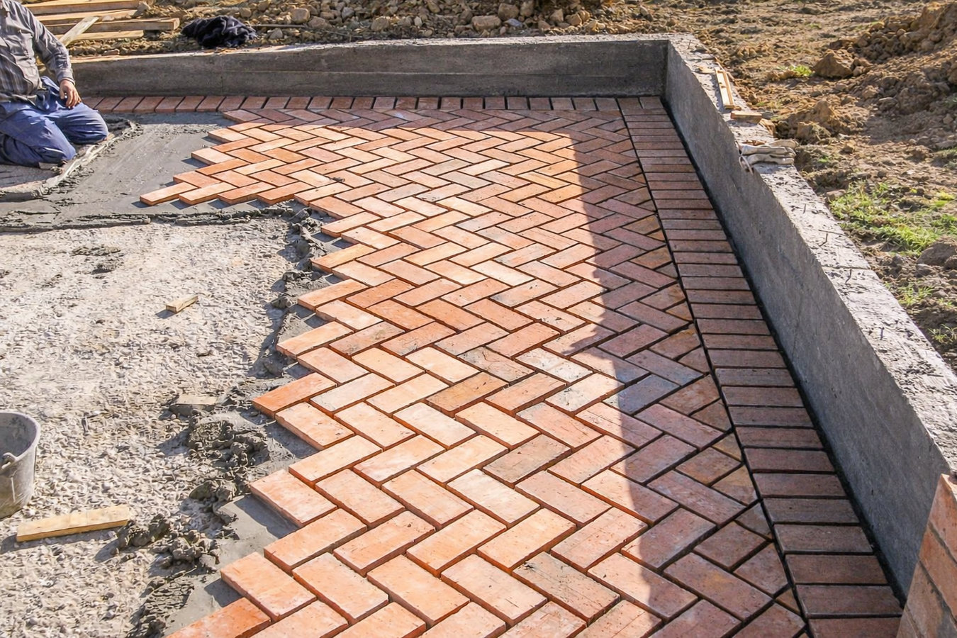 Walkway construction in Clovis, CA